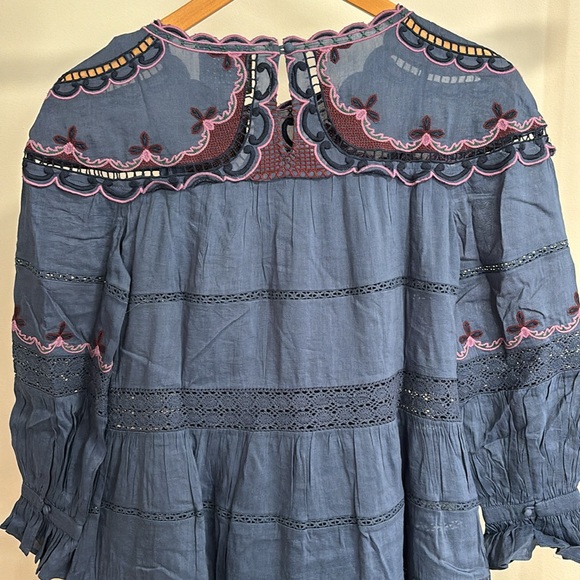 Johnny Was Linen Reina Mini Dress - Picture 9 of 13